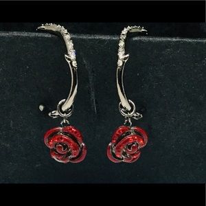 Swarovski and Disney briar rose earrings
